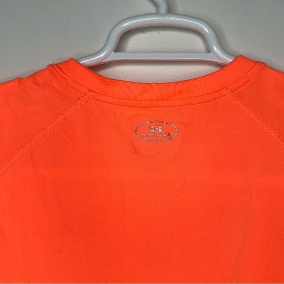 Under Armour Women’s bright orange semi fitted t-shirt size S - Picture 6 of 6